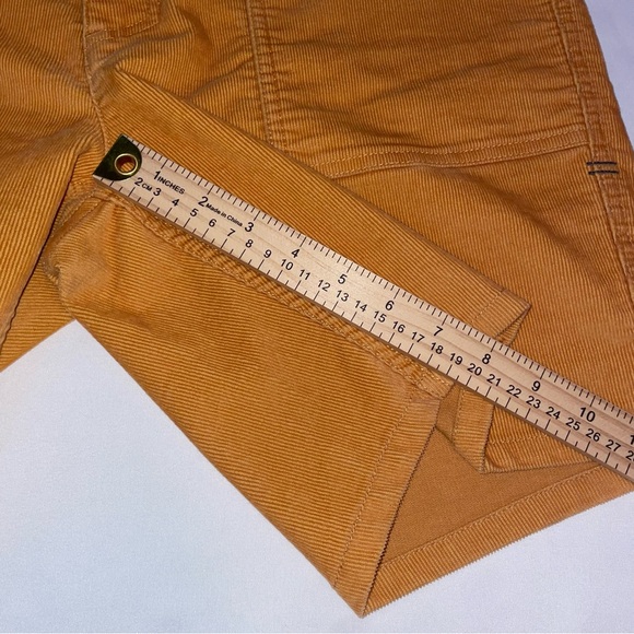 Toad and Co Mustard Coaster Cord Shorts Men’s 34 Organic Cotton Stretch Corduroy - Picture 8 of 11